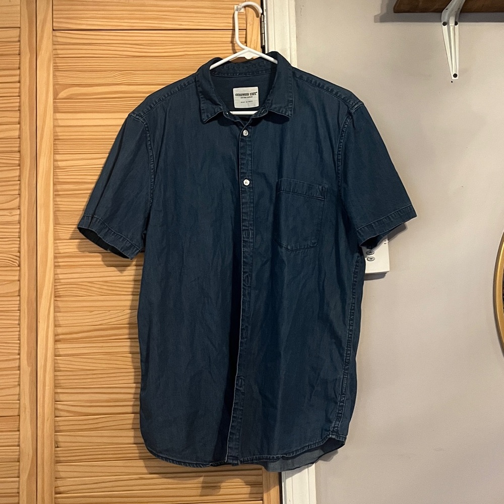 Jean button down